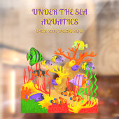 トロピッカスタマイズクフィッシュ水族館ショップラージフロント ウィンドウサイン (シート2)