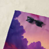 トロピッカスタマイズク・サンセットビーチ – ドリーミー・コースト ビーチタオル (インサイチュ)