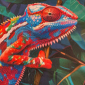 トロピッカラフルクカメレオンビーチタオル ビーチタオル