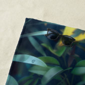 トロピッカラフルクゴールデンフロッグビーチタオル ビーチタオル (インサイチュ)