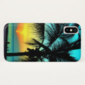 トロピッカラフルクサンセットビーチ Case-Mate iPhoneケース (裏面(横))