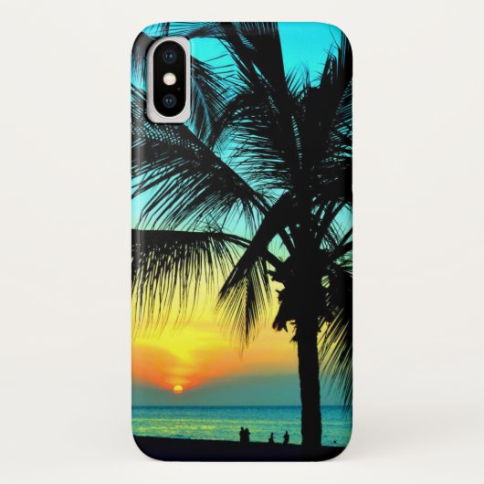 トロピッカラフルクサンセットビーチ Case-Mate iPhoneケース (裏面)