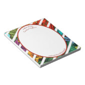 トロピッカラフルクテーマパーソナライズされたメモ帳 ノートパッド (アングル)