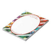 トロピッカラフルクテーマパーソナライズされたメモ帳 ノートパッド (回転)