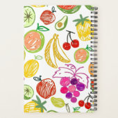 トロピッカラフルクフルーツガーリートレンディー名カスタム プランナー手帳 (裏面)