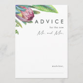 トロピッカラフルクフローラピーチ結婚のアドバイスカード アドバイスカード (正面)