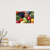 トロピッカラフルク果実 ポスター (キッチン)