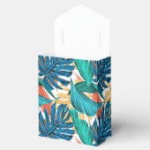 トロピッカラフルク葉・エキゾチック・パターン・デザイン フェイバーボックス (オープン)