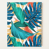 トロピッカラフルク葉・エキゾチック・パターン・デザイン プランナー手帳 (裏面)