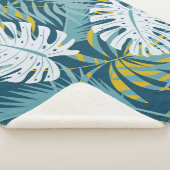 トロピッカラフルク葉・オリジナル・抽象芸術・パター シェルパブランケット (3/4)