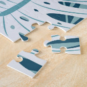 トロピッカラフルク葉・オリジナル・抽象芸術・パター ジグソーパズル (側面)