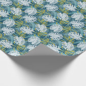 トロピッカラフルク葉・オリジナル・抽象芸術・パター ラッピングペーパー (角)