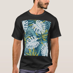 トロピッカラフルク葉・オリジナル・抽象芸術・パター Tシャツ