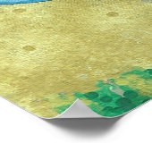 トロピッカラフルク魚絵を描のポスター ポスター (角)