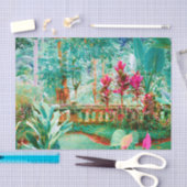 トロピッカラフルク鮮やかガーデン 薄葉紙 (クラフト)