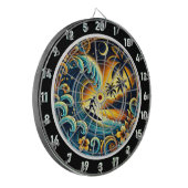 トロピッカラフルク・ビベスのサーファー ダーツボード (正面左)