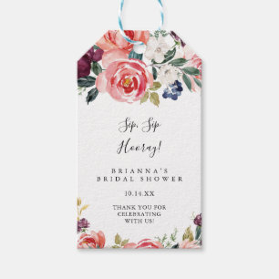 トロピッカラフルクsipホレーブライダルシャワー ギフトタグ