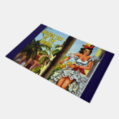 トロピックスキューバヴィンテージ旅行のホリデーアイル ドアマット (アングル)