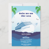 トロピックスシースケープビーチクルーズ結婚ズ 招待状 (正面)