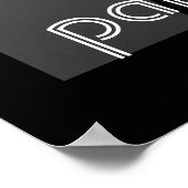 トロピックスポスターブラックとホワイト写真 ポスター (角)