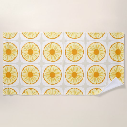 トロピックスライスサニービブ ビーチタオル (正面)