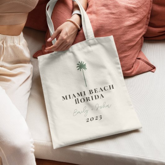 トロピックデスティネーションパーム結婚ツリーの歓迎 トートバッグ