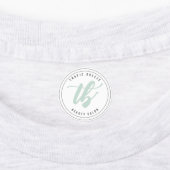 トロピックブリーズティール(緑がかった色)ミント&ピンクカンパニーロゴ ラベル (貼付)