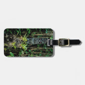 トロピックプールティキ図解入りの、写真付きのハワイアンラゲッジタグ ラゲッジタグ (正面横)