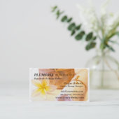 トロピックホワイトプルメリアスパ気にスキンマッサージサロン 予約カード (スタンド正面)