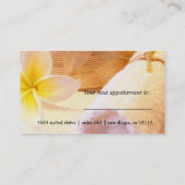 トロピックホワイトプルメリアスパ気にスキンマッサージサロン 予約カード (裏面)