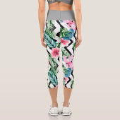 トロピックモーション – パーム&ハイビスカスカスカプリレギンス カプリレギンス (裏面)