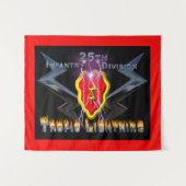 「トロピック稲妻」第25歩兵師団 タペストリー (正面(横))