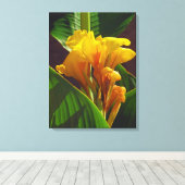 トロピック花 キャンバスプリント (インサイチュ (ウッドフロア))