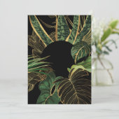 トロピック葉旗、緑のジャングル植物と黄金 シーズンカード (スタンド正面)