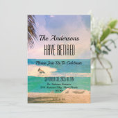 トロピック退職イベントパーティーカップルズ 招待状 (スタンド正面)