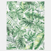 トロピック雨60x80フリースブランケット フリースブランケット (正面)