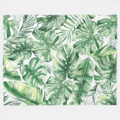 トロピック雨60x80フリースブランケット フリースブランケット (正面(横))