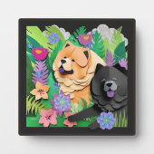 トロピックTANGOレッドブラックチャウ フォトプラーク (正面)