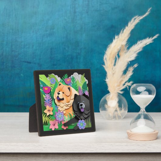 トロピックTANGOレッドブラックチャウ フォトプラーク (インサイチュ)