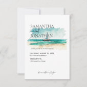 トロピッシンプルク&ウォータカラークルーズセーリングボート セーブザデート (正面)