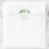 トロピッスタイリッシュクの葉のウェディングシャワー ラウンドシール (バッグ)