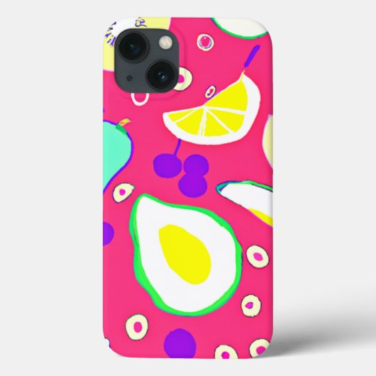 トロピッスタイリッシュク・フルーツ・パター買ン・アート Case-Mate iPhoneケース (裏面)