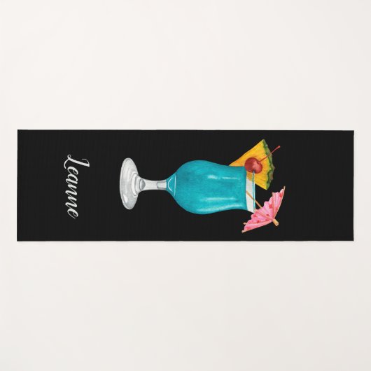 トロピッパーソナライズされたクカラフルドリンク ヨガマット (正面(横))