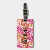 トロピッパーソナライズされたクスタイリッシュパーム ラゲッジタグ (正面縦)