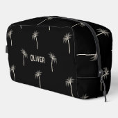 トロピッパーソナライズされたクパームツリーズ名前をカスタムするブラック ドップキット (右コーナー)