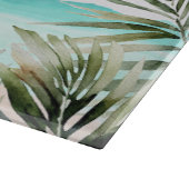 トロピッパーソナライズされたクパーム離れツリービーチ カッティングボード (角)