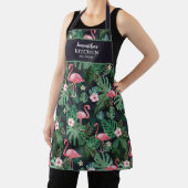 トロピッパーソナライズされたクピンクフラミンゴエプロン エプロン (インサイチュ)