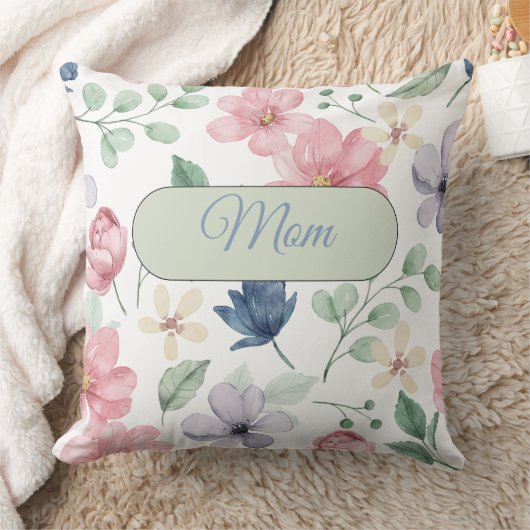 トロピッパーソナライズされたクモダンフラワー装飾用クッション クッション (ブランケット)
