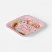 トロピッパーソナライズされたク柑橘類ブライダルシャワー ペーパープレート (傾斜あり)