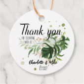 トロピッパーソナライズされたク結婚のギフトカスタムウェディング フェイバータグ (正面)